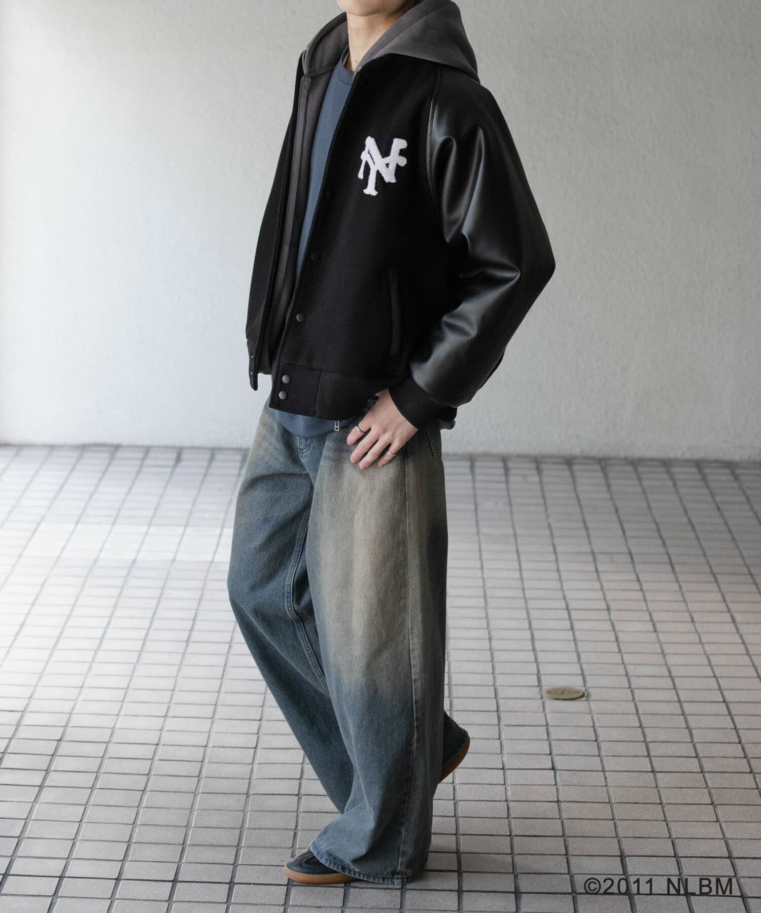 SENSE OF PLACE by URBAN RESEARCH「Negro Leagues　スタジャン」|ブルゾン・スタジャン|