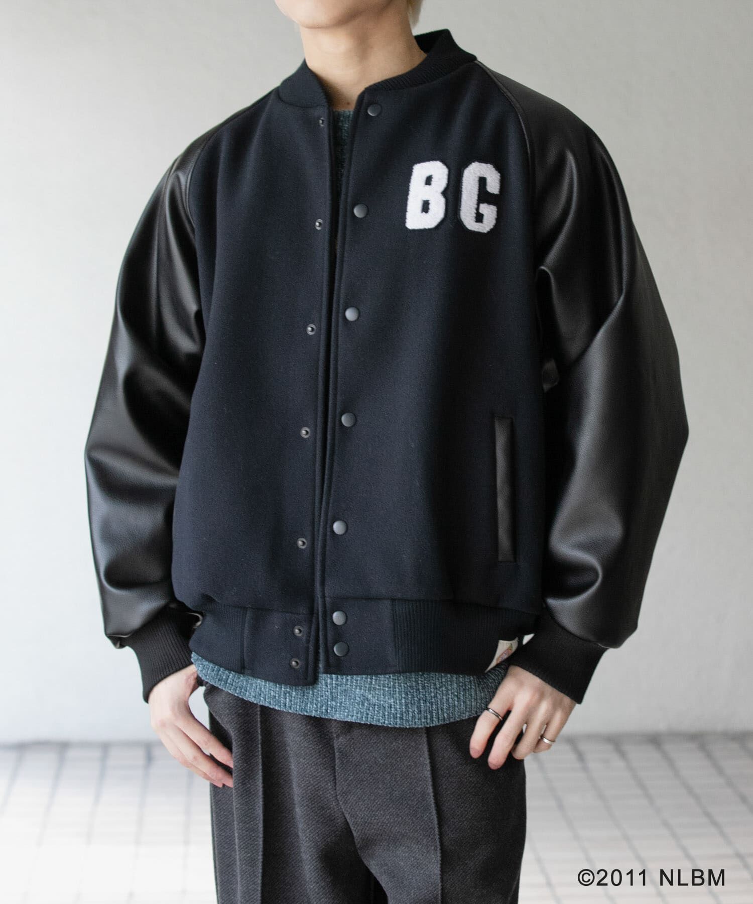 SENSE OF PLACE by URBAN RESEARCH「Negro Leagues　スタジャン」|ブルゾン・スタジャン|ネイビー