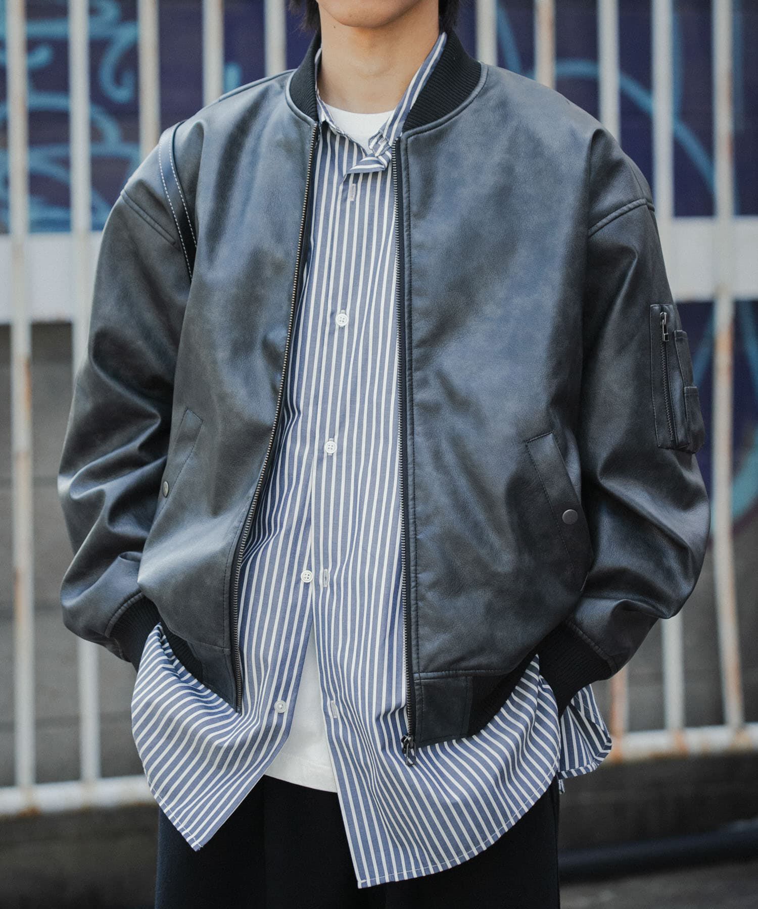 SENSE OF PLACE by URBAN RESEARCH「ヴィンテージライクMA-1」|ブルゾン・スタジャン|