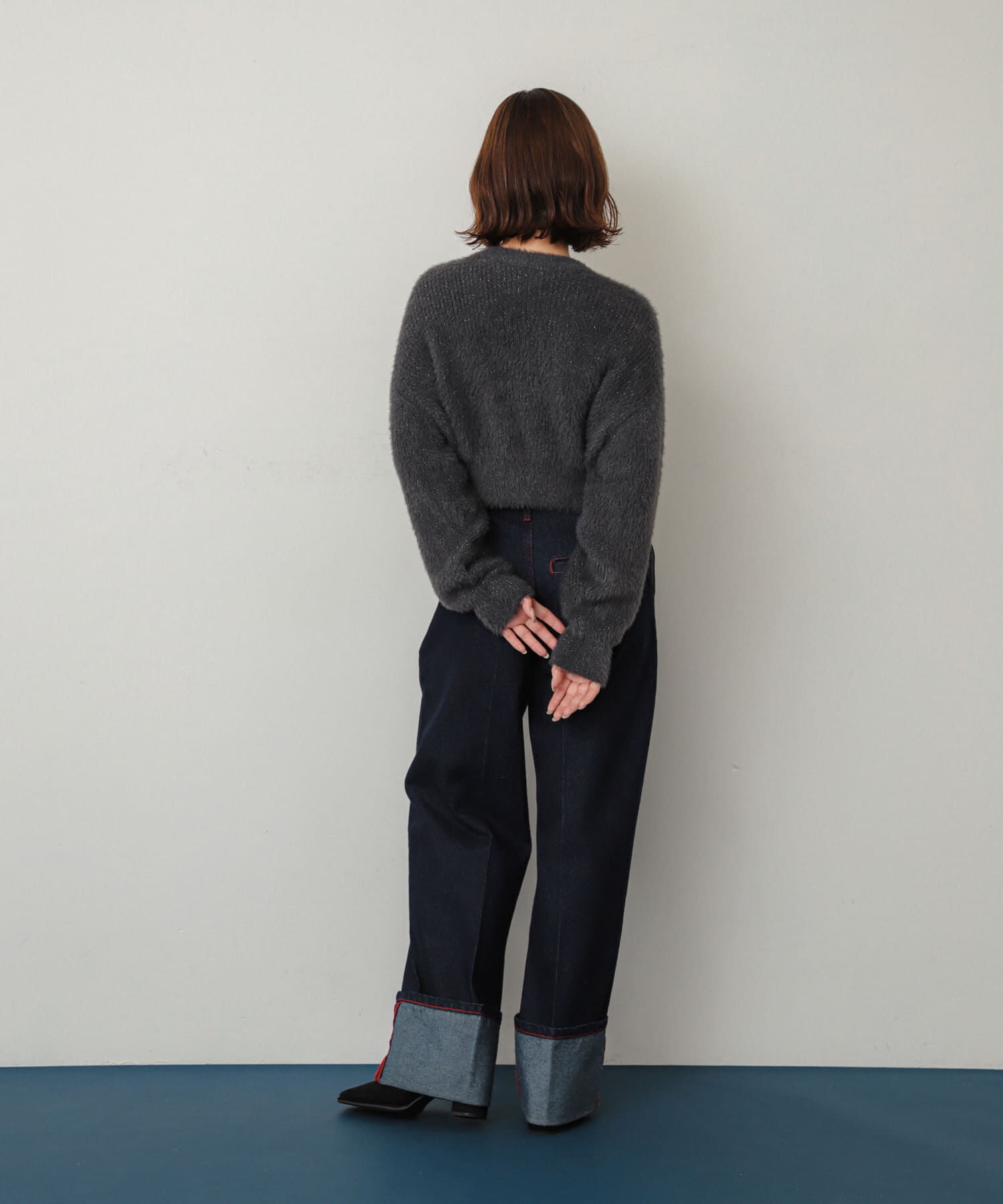 SENSE OF PLACE by URBAN RESEARCH「ラメシャギークロップドカーディガン」|ニット・セーター|