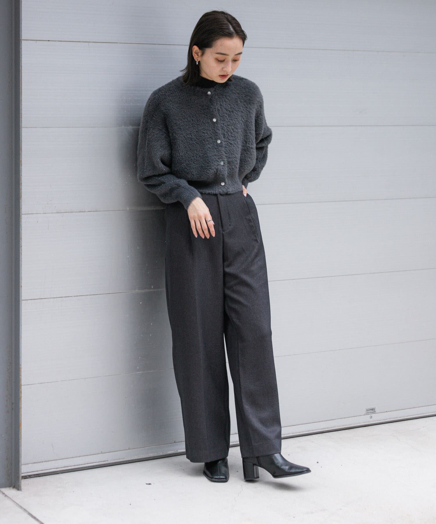 SENSE OF PLACE by URBAN RESEARCH「ラメシャギークロップドカーディガン」|ニット・セーター|