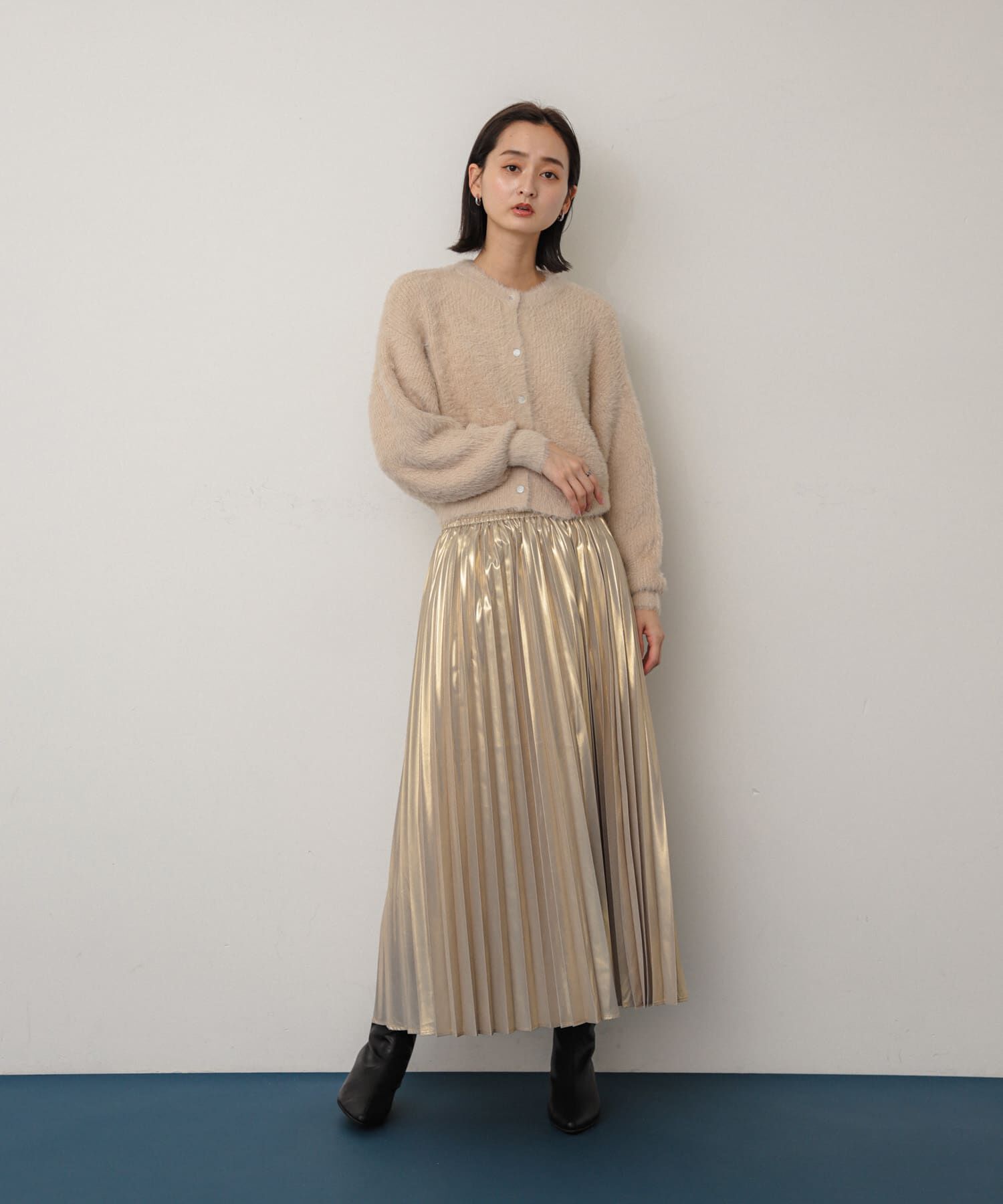 SENSE OF PLACE by URBAN RESEARCH「ラメシャギークロップドカーディガン」|ニット・セーター|