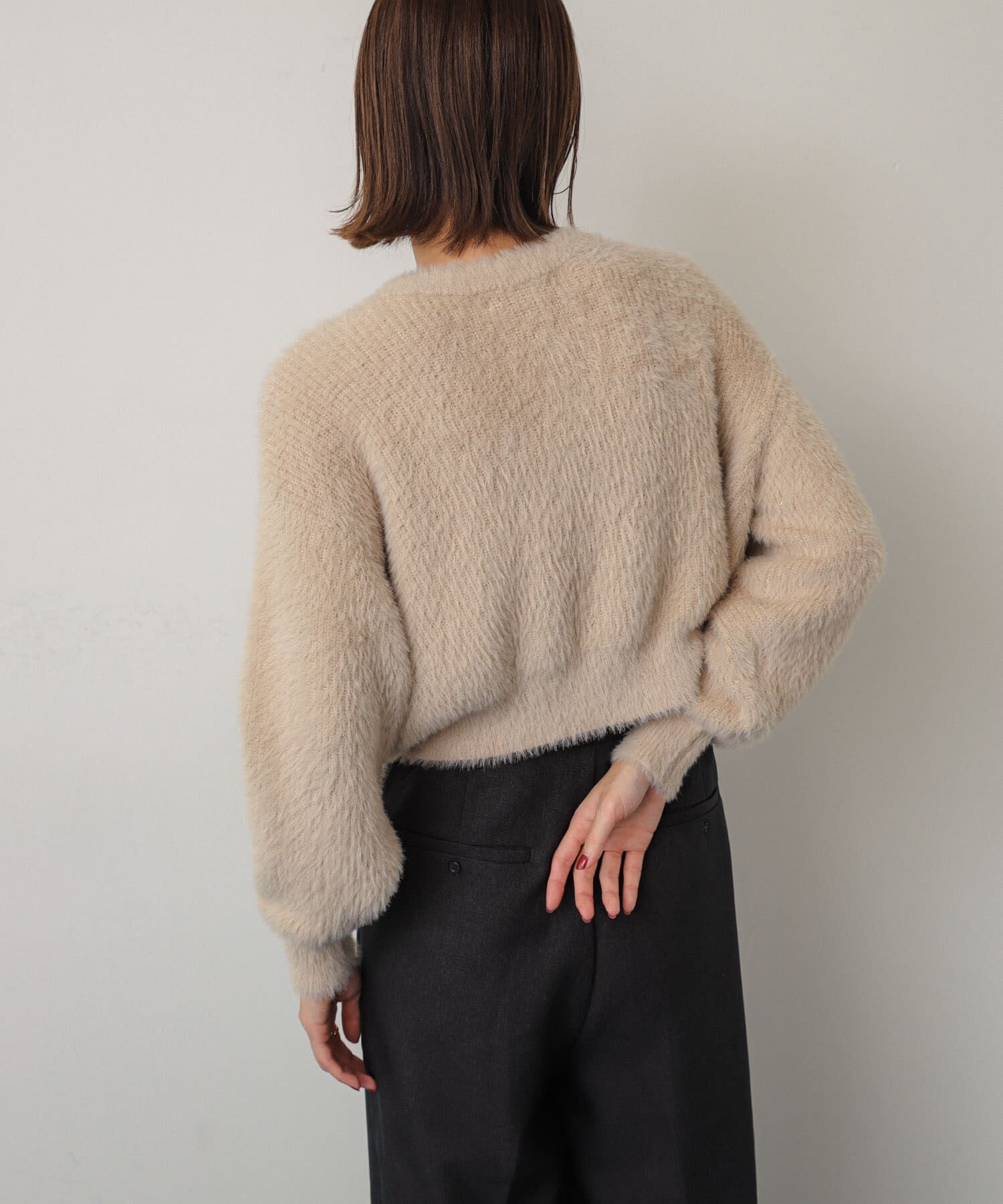 SENSE OF PLACE by URBAN RESEARCH「ラメシャギークロップドカーディガン」|ニット・セーター|