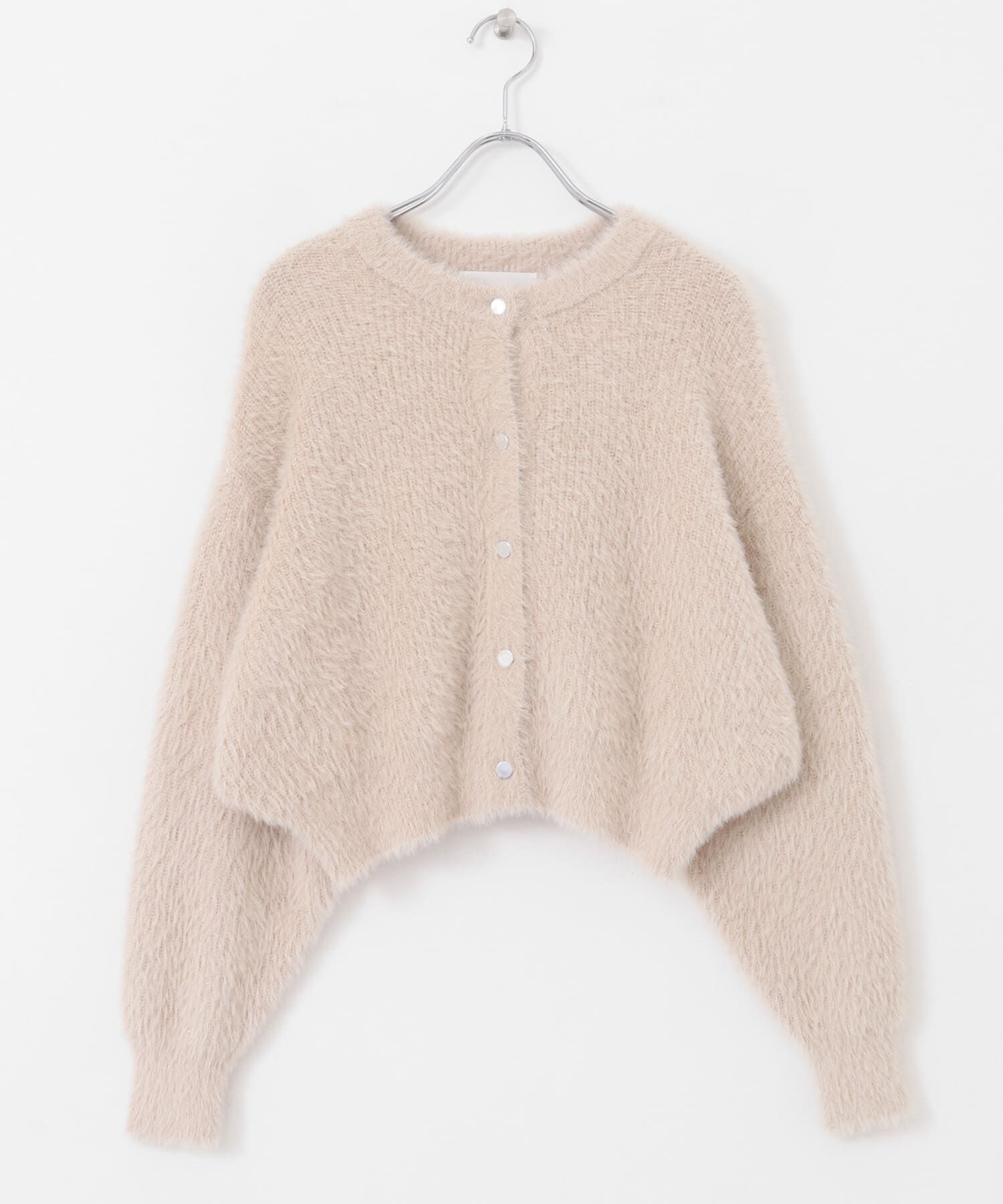 SENSE OF PLACE by URBAN RESEARCH「ラメシャギークロップドカーディガン」|ニット・セーター|