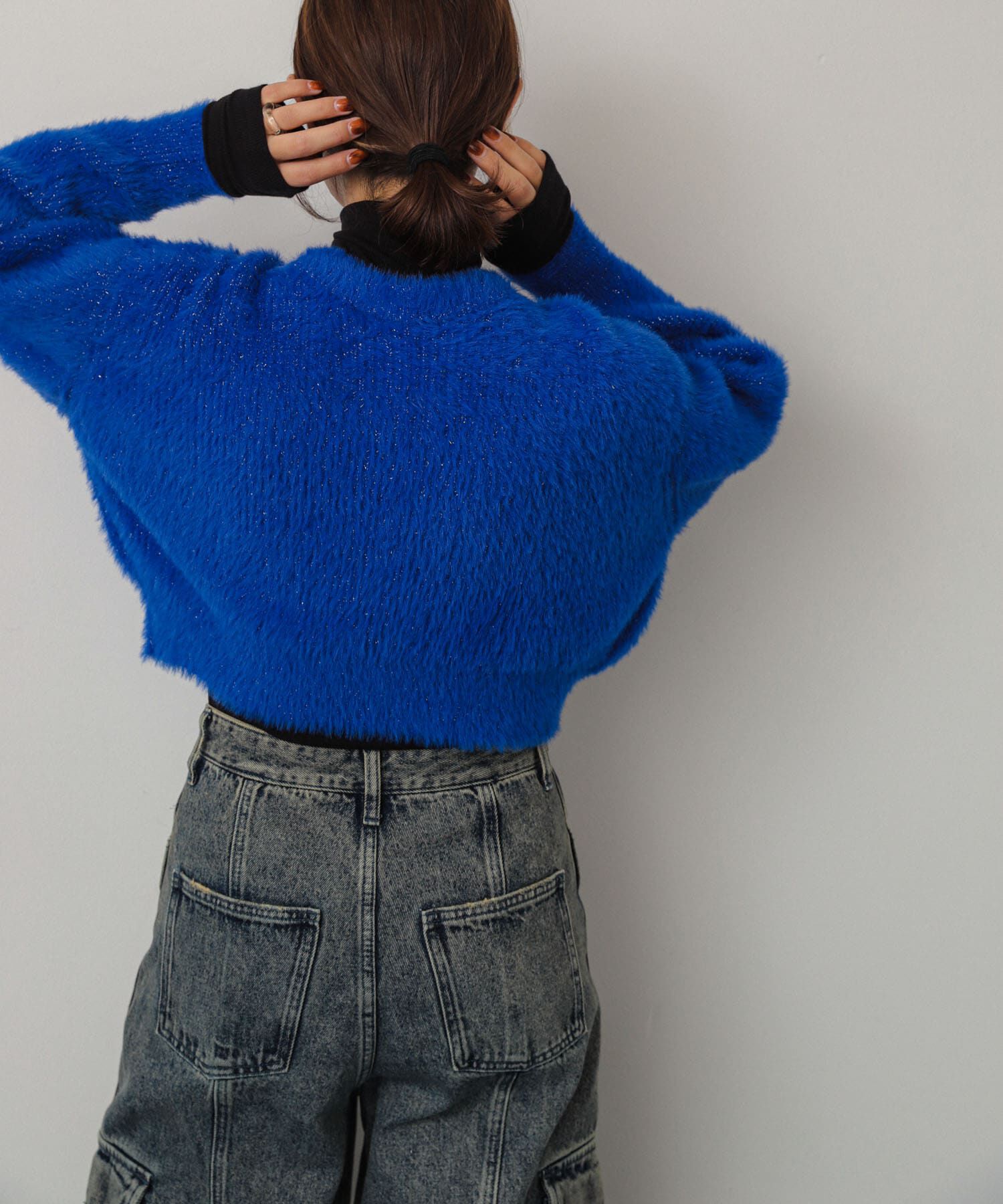 SENSE OF PLACE by URBAN RESEARCH「ラメシャギークロップドカーディガン」|ニット・セーター|