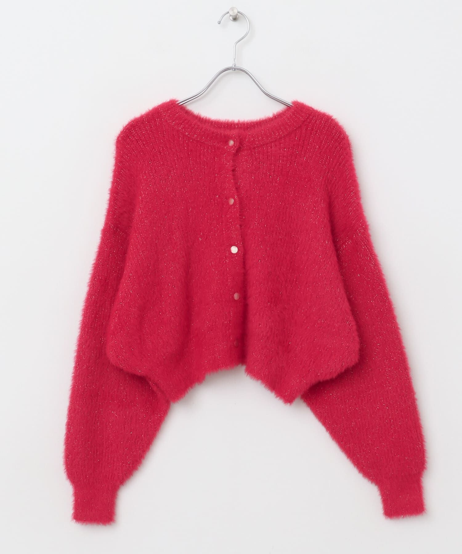 SENSE OF PLACE by URBAN RESEARCH「ラメシャギークロップドカーディガン」|ニット・セーター|