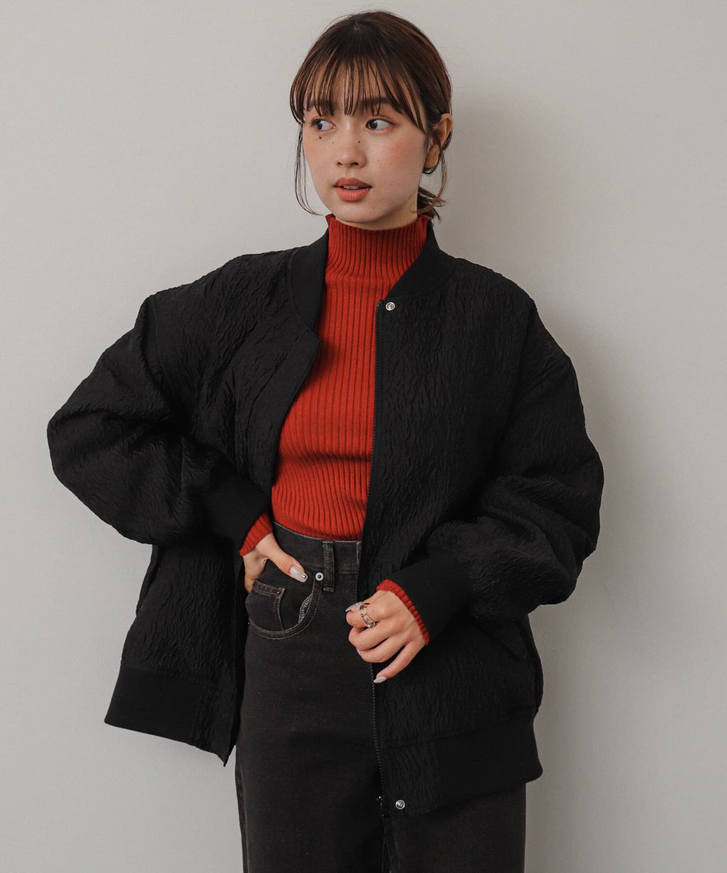 SENSE OF PLACE by URBAN RESEARCH「オーバーサイズMA-1」|ブルゾン・スタジャン|