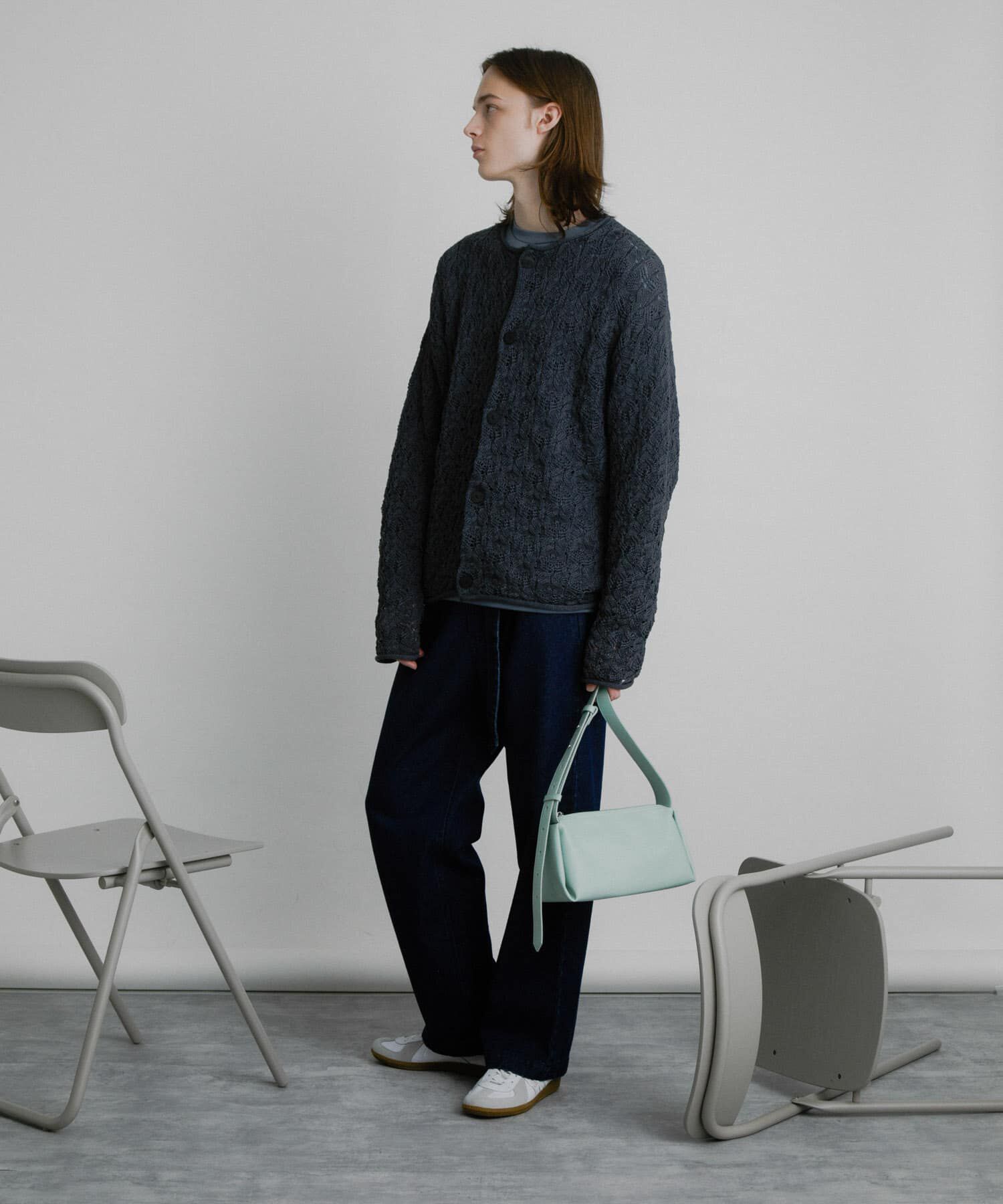 SENSE OF PLACE by URBAN RESEARCH「ケーブルメッシュクルーネックカーディガン」|カーディガン|