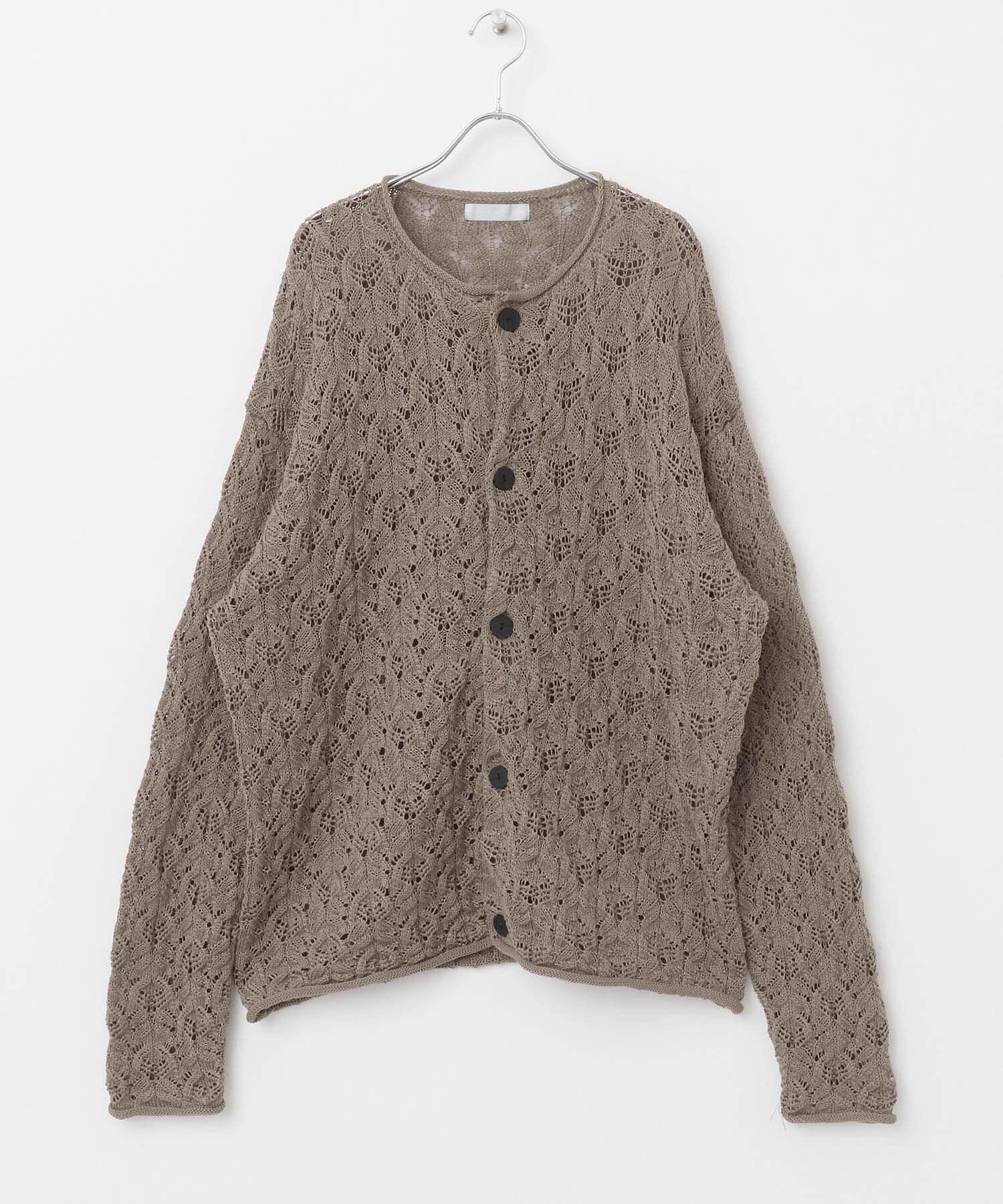 SENSE OF PLACE by URBAN RESEARCH「ケーブルメッシュクルーネックカーディガン」|カーディガン|