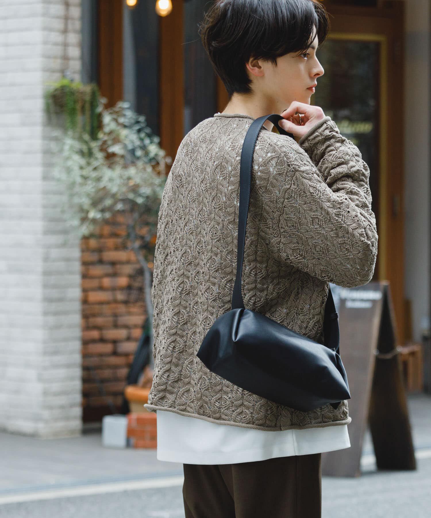 SENSE OF PLACE by URBAN RESEARCH「ケーブルメッシュクルーネックカーディガン」|カーディガン|