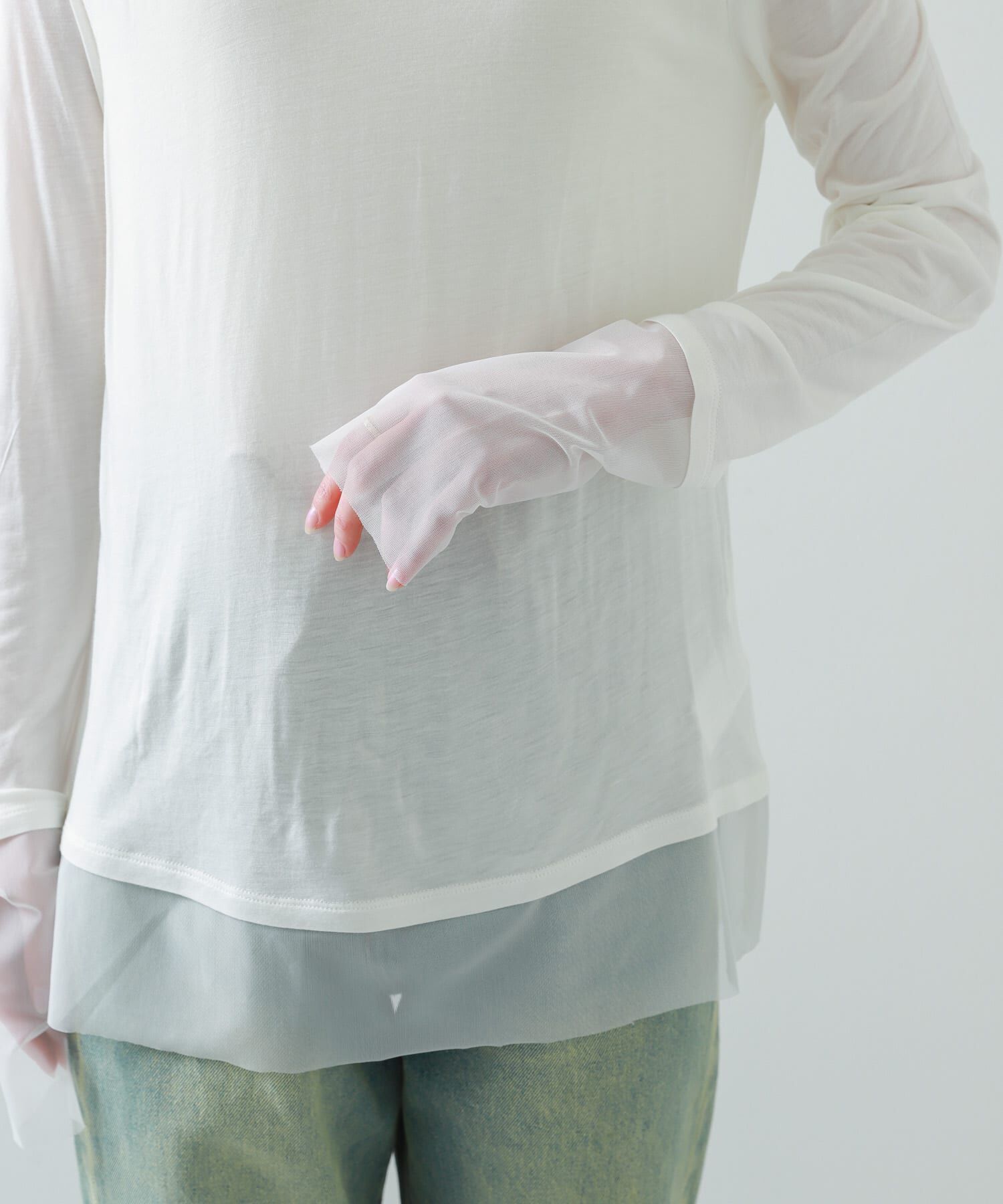 SENSE OF PLACE by URBAN RESEARCH「シアーレイヤードTシャツ」|Tシャツ・カットソー|