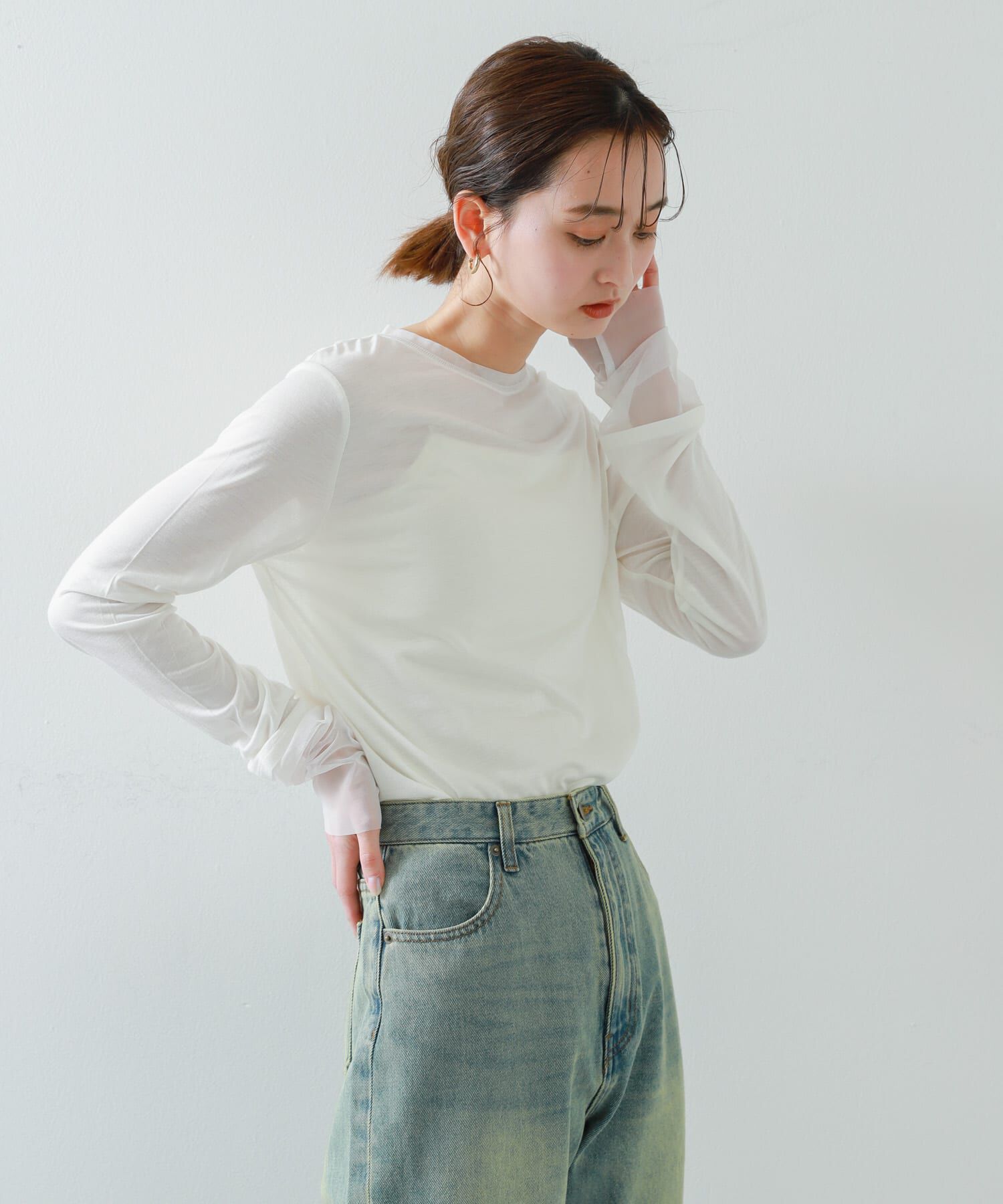 SENSE OF PLACE by URBAN RESEARCH「シアーレイヤードTシャツ」|Tシャツ・カットソー|