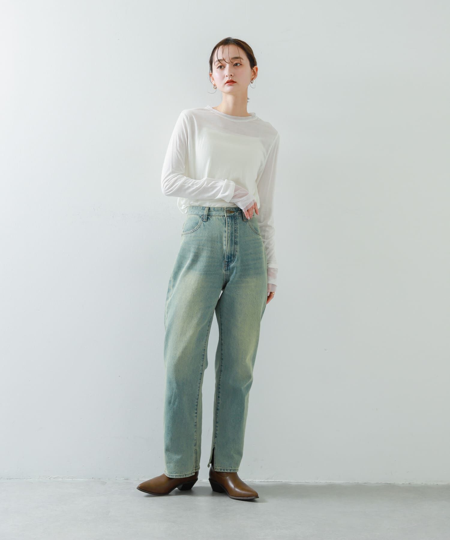 SENSE OF PLACE by URBAN RESEARCH「シアーレイヤードTシャツ」|Tシャツ・カットソー|