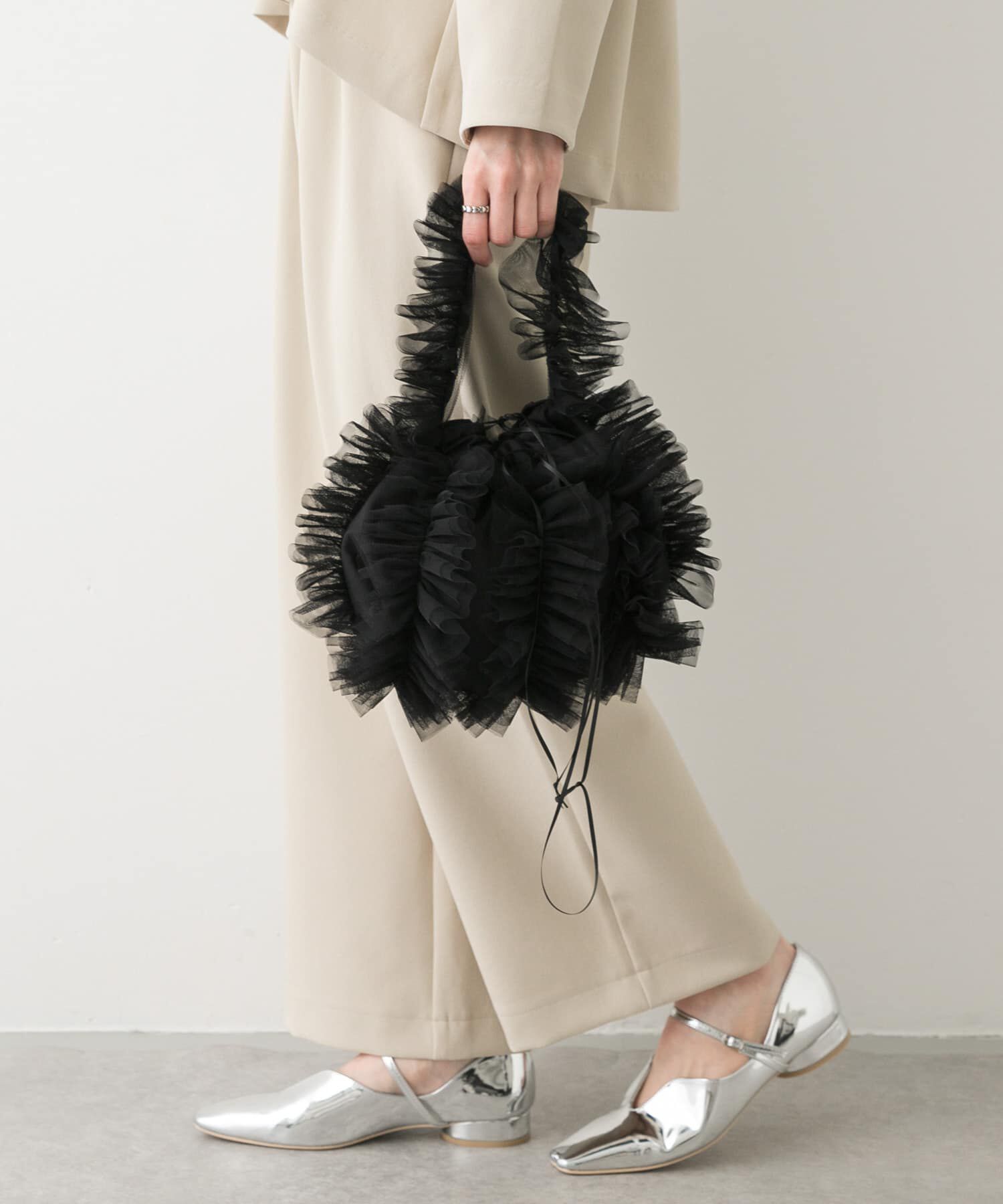 SENSE OF PLACE by URBAN RESEARCH「チュールハンドバッグ」|ハンドバッグ|