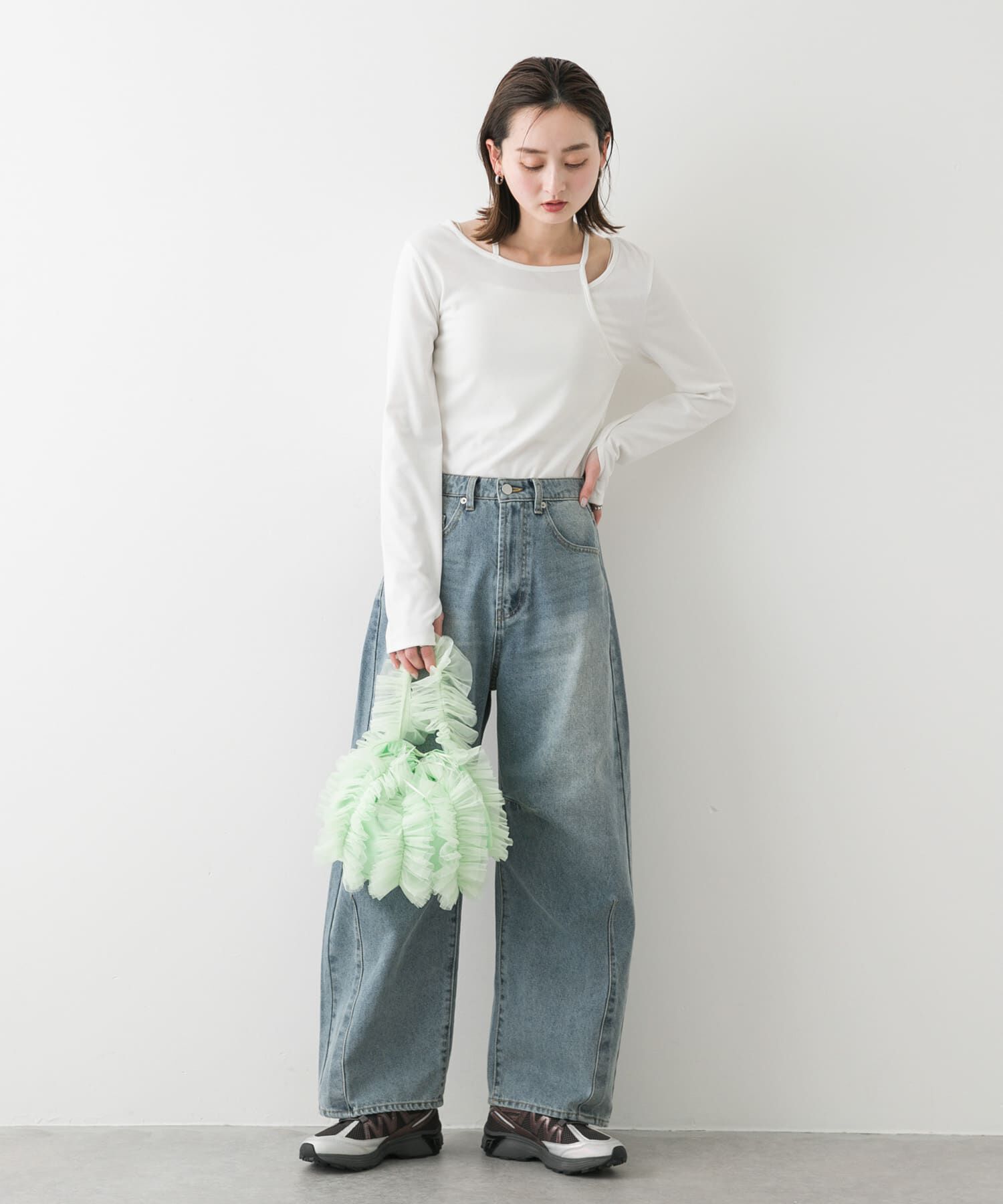 SENSE OF PLACE by URBAN RESEARCH「チュールハンドバッグ」|ハンドバッグ|