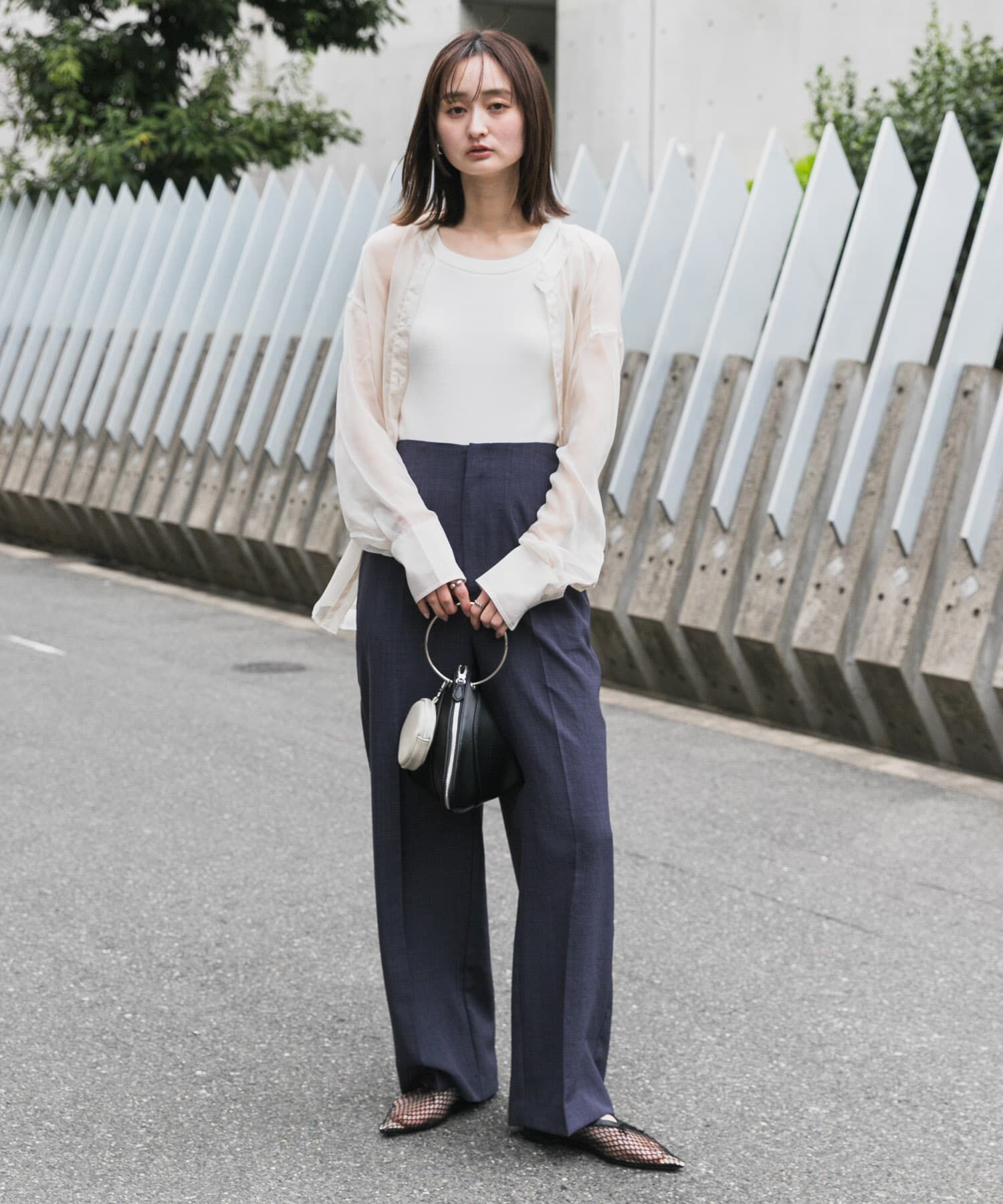 SENSE OF PLACE by URBAN RESEARCH「メッシュポインテッドシューズ」|バレエシューズ|