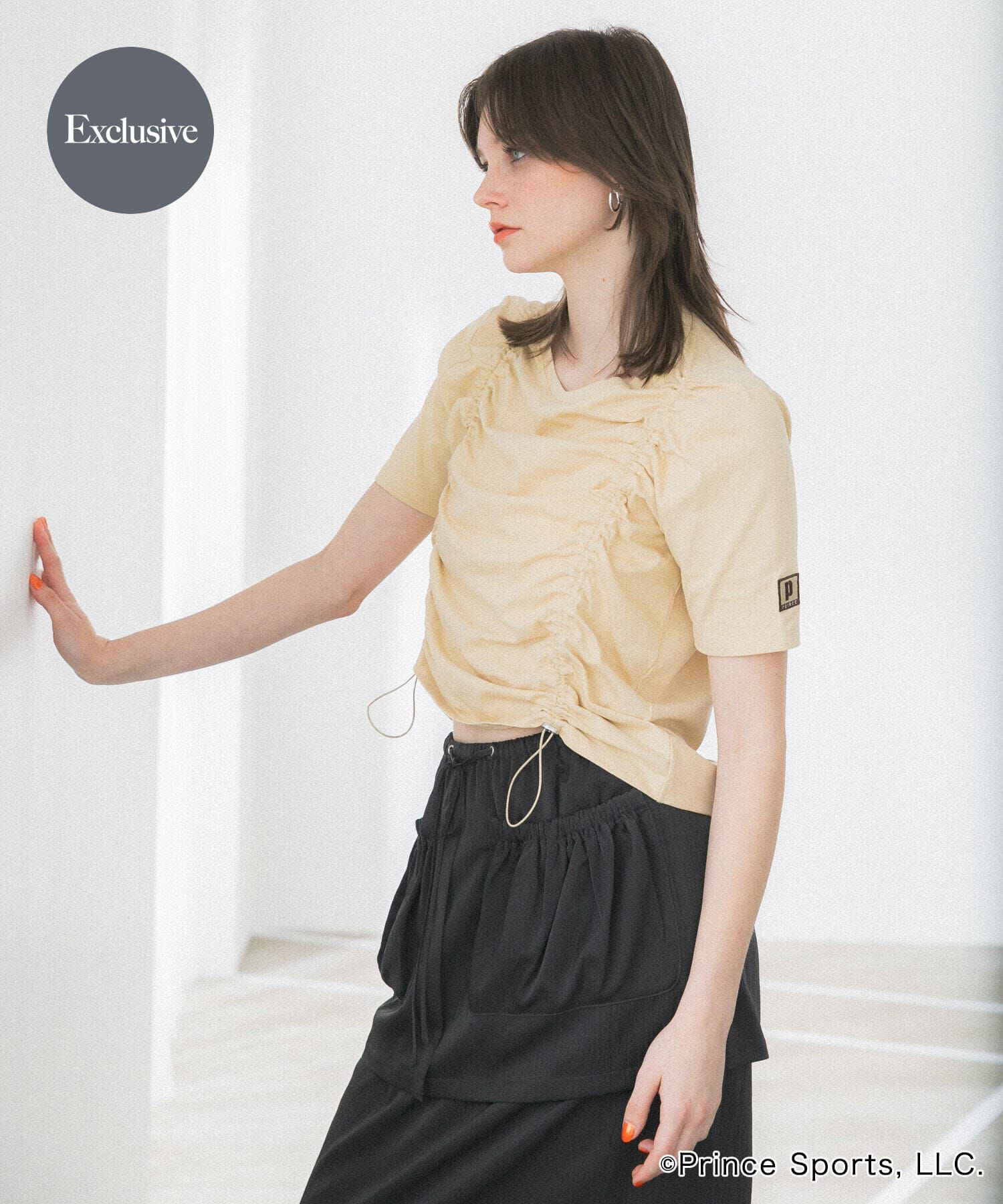 SENSE OF PLACE by URBAN RESEARCH「『別注』prince　ドロストカットトップ」|Tシャツ・カットソー|ベージュ