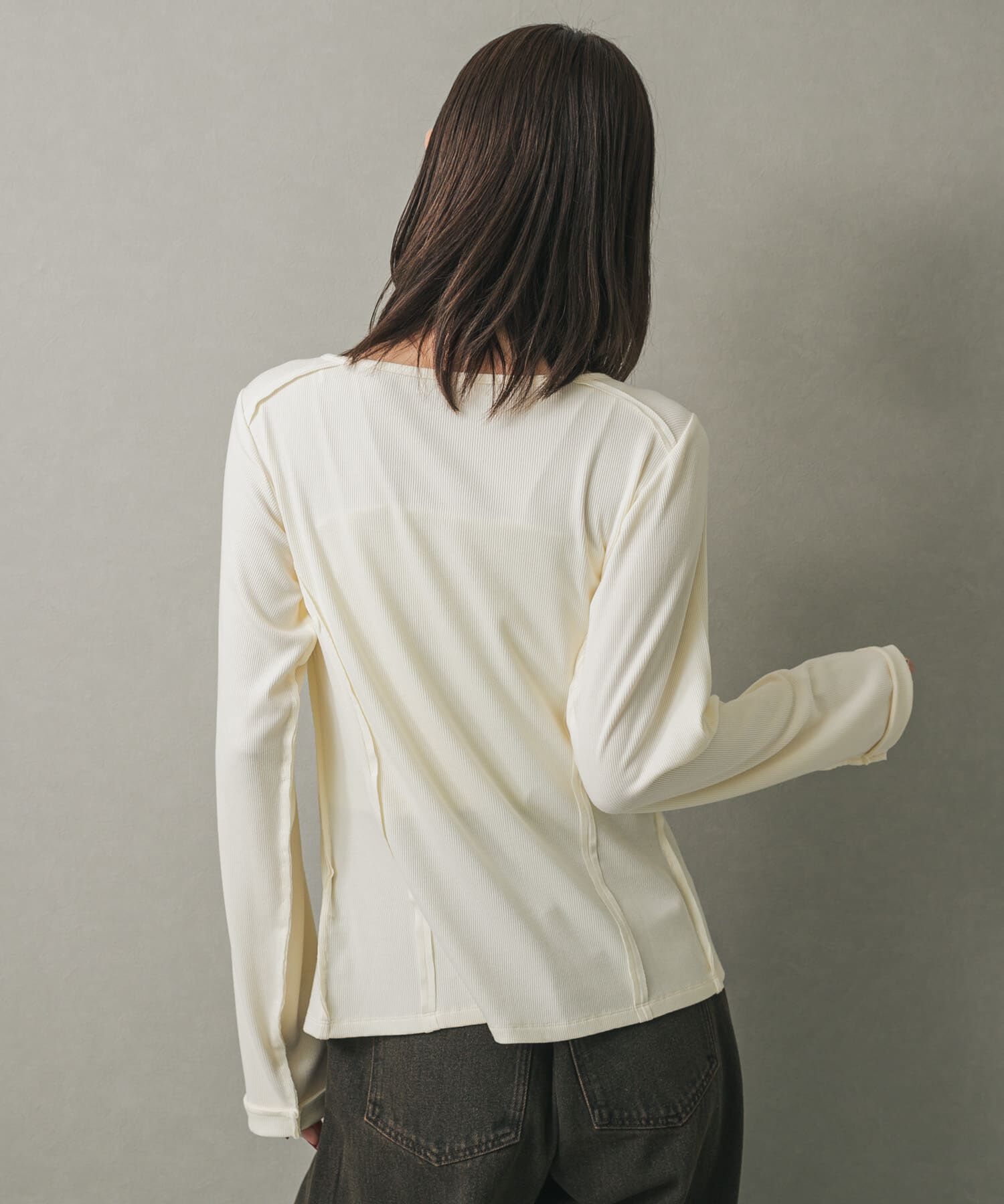 SENSE OF PLACE by URBAN RESEARCH「パネルリブカットカーディガン」|カーディガン|