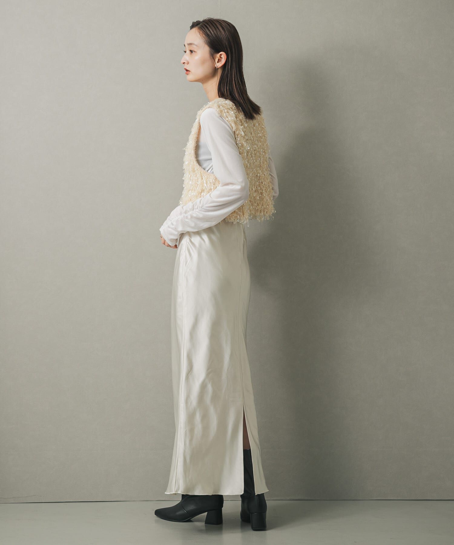 SENSE OF PLACE by URBAN RESEARCH「ブラシヤーンループベスト」|ベスト・ジレ|