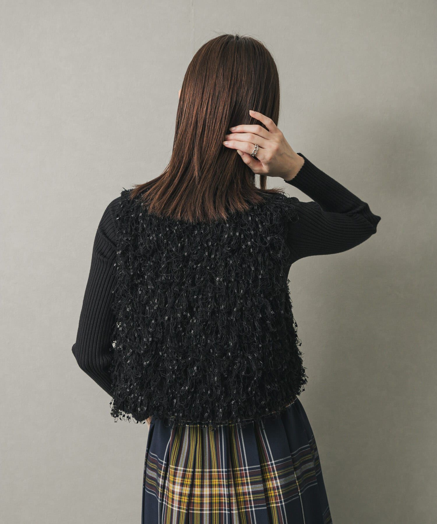 SENSE OF PLACE by URBAN RESEARCH「ブラシヤーンループベスト」|ベスト・ジレ|