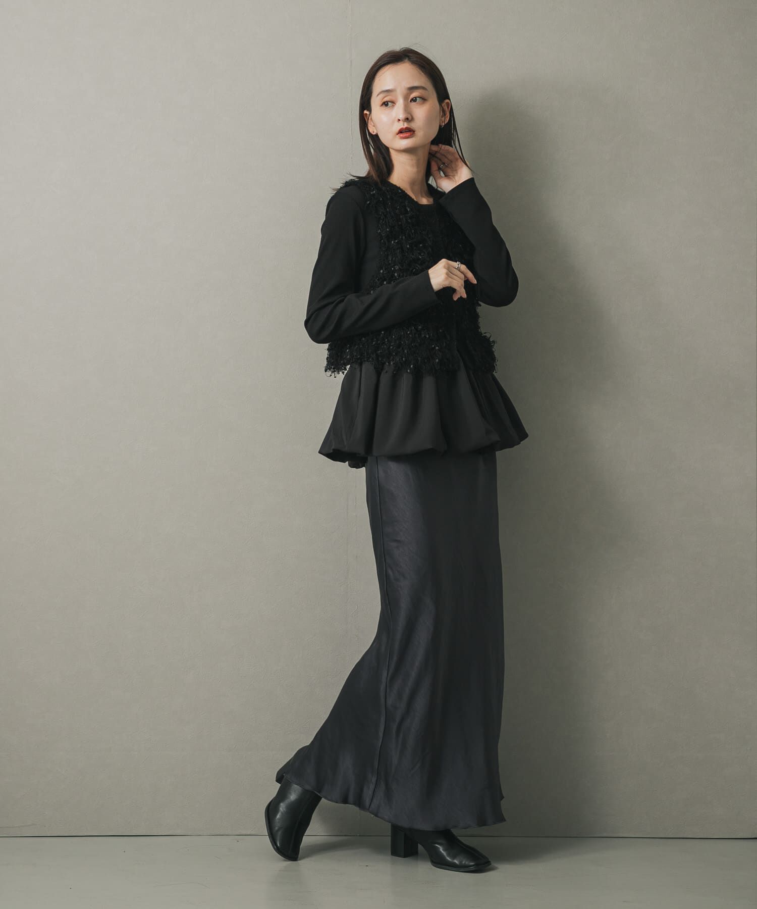 SENSE OF PLACE by URBAN RESEARCH「ブラシヤーンループベスト」|ベスト・ジレ|