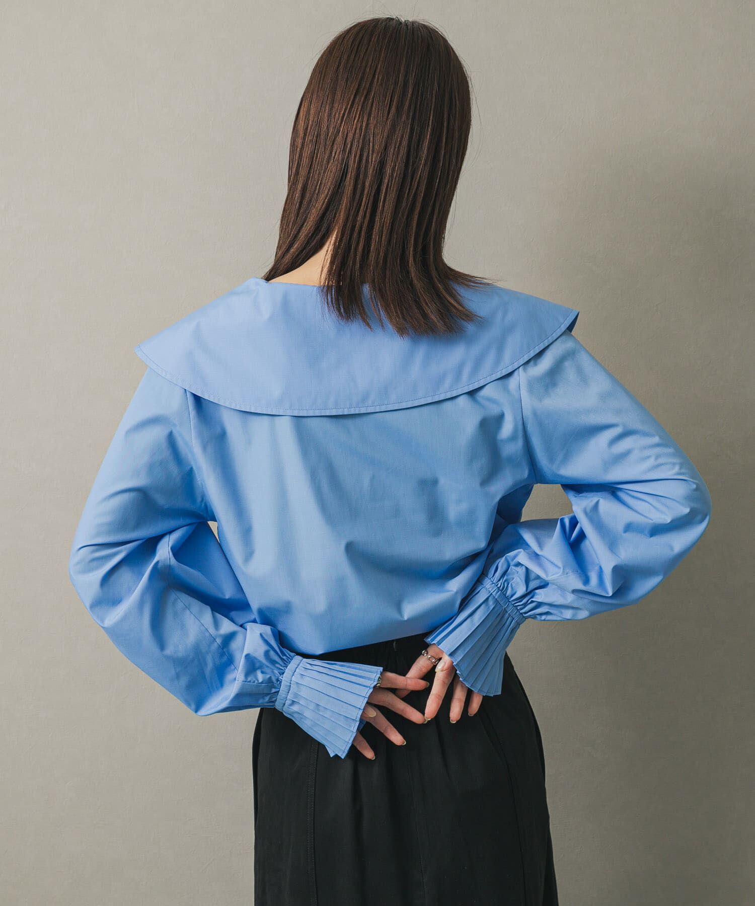 SENSE OF PLACE by URBAN RESEARCH「ビッグカラーカフスプリーツブラウス」|シャツ・ブラウス|