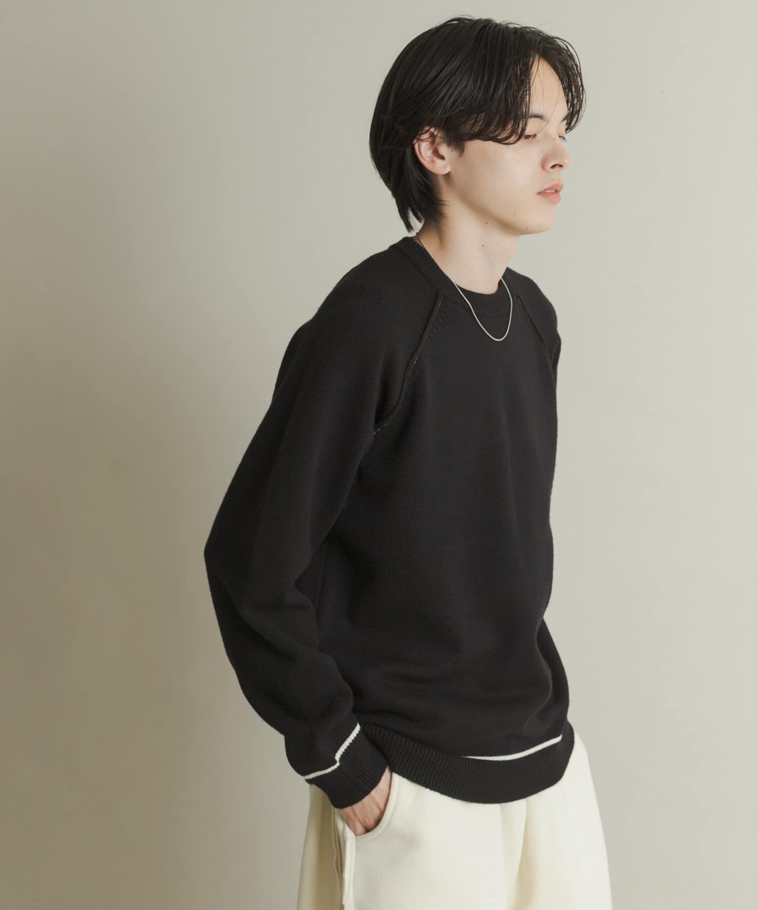 SENSE OF PLACE by URBAN RESEARCH「『一部WEB限定ｶﾗｰ』『洗濯可/毛玉防止』ｽﾄﾚｯﾁﾊｲｼｮｸﾗｲﾝﾆ」|ニット・セーター|