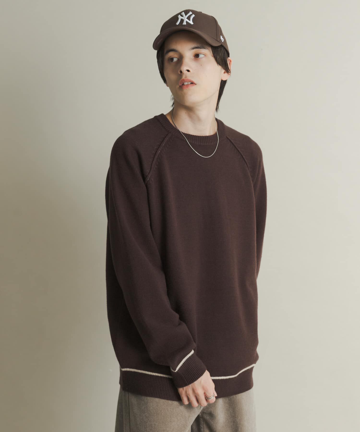 SENSE OF PLACE by URBAN RESEARCH「『一部WEB限定ｶﾗｰ』『洗濯可/毛玉防止』ｽﾄﾚｯﾁﾊｲｼｮｸﾗｲﾝﾆ」|ニット・セーター|