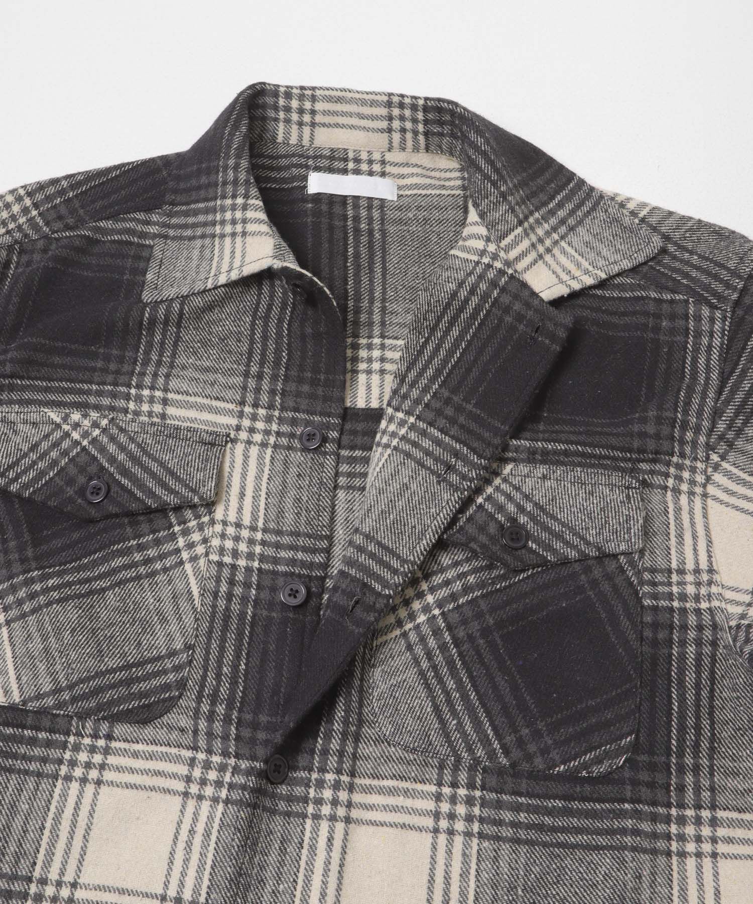 SENSE OF PLACE by URBAN RESEARCH「ブラッシュドヘビーネルチェックシャツ」|シャツ・ブラウス|