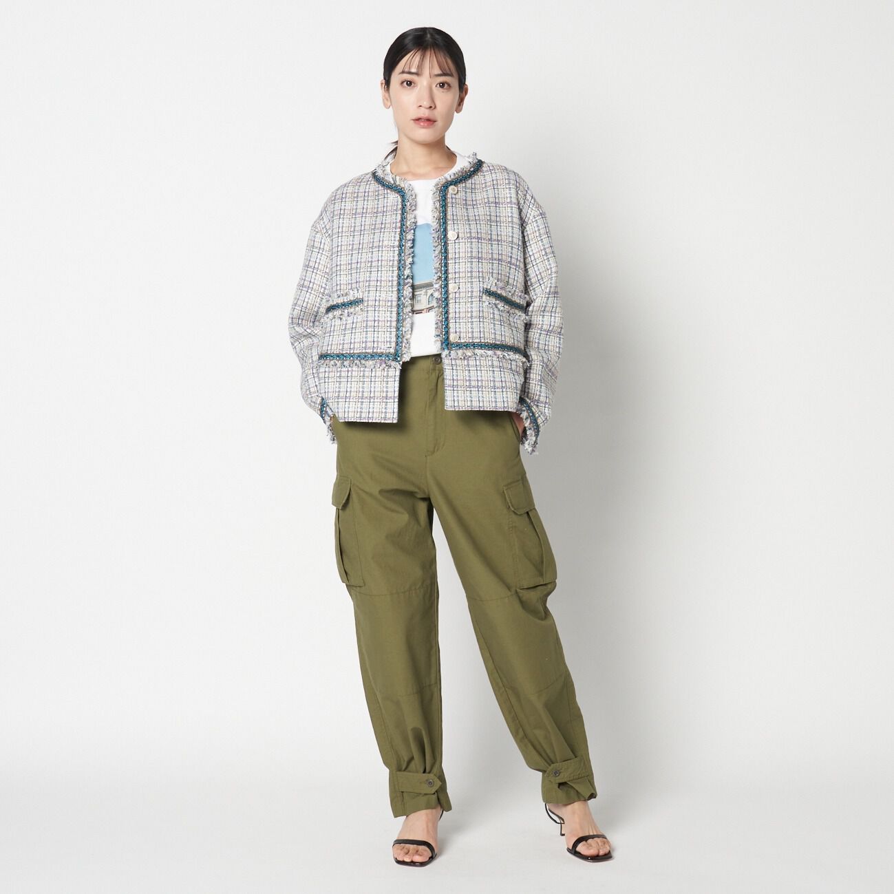 HELIOPOLE「HELIOPOLE BLADE EDGE SLUB MIX TWEED JACKET」|デニムジャケット|