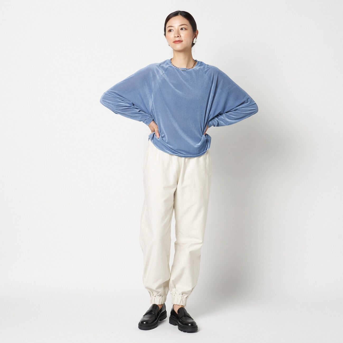HELIOPOLE「HELIOPOLE VELOUR RAGLAN SLEEVE PULLOVER」|Tシャツ・カットソー|