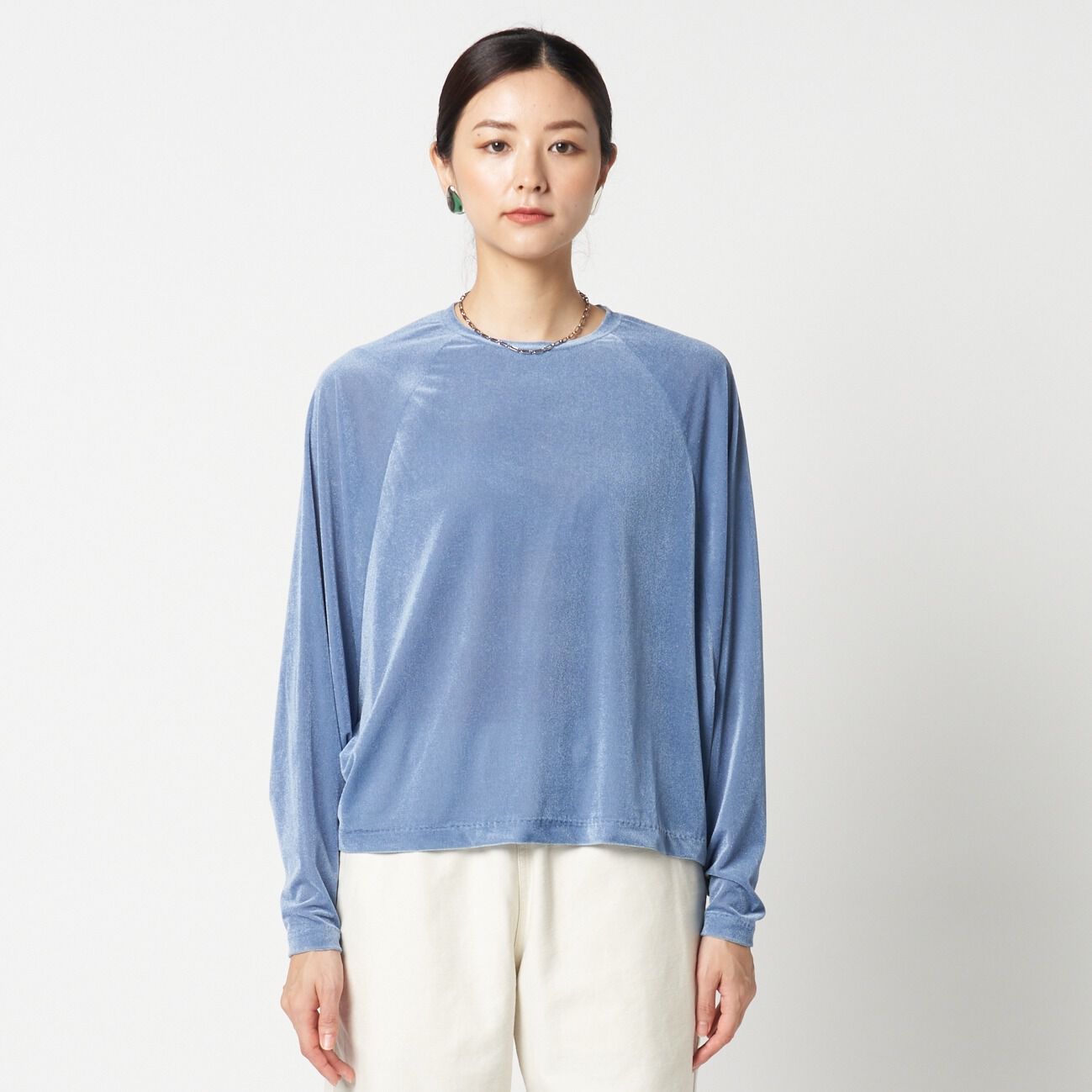 HELIOPOLE「HELIOPOLE VELOUR RAGLAN SLEEVE PULLOVER」|Tシャツ・カットソー|