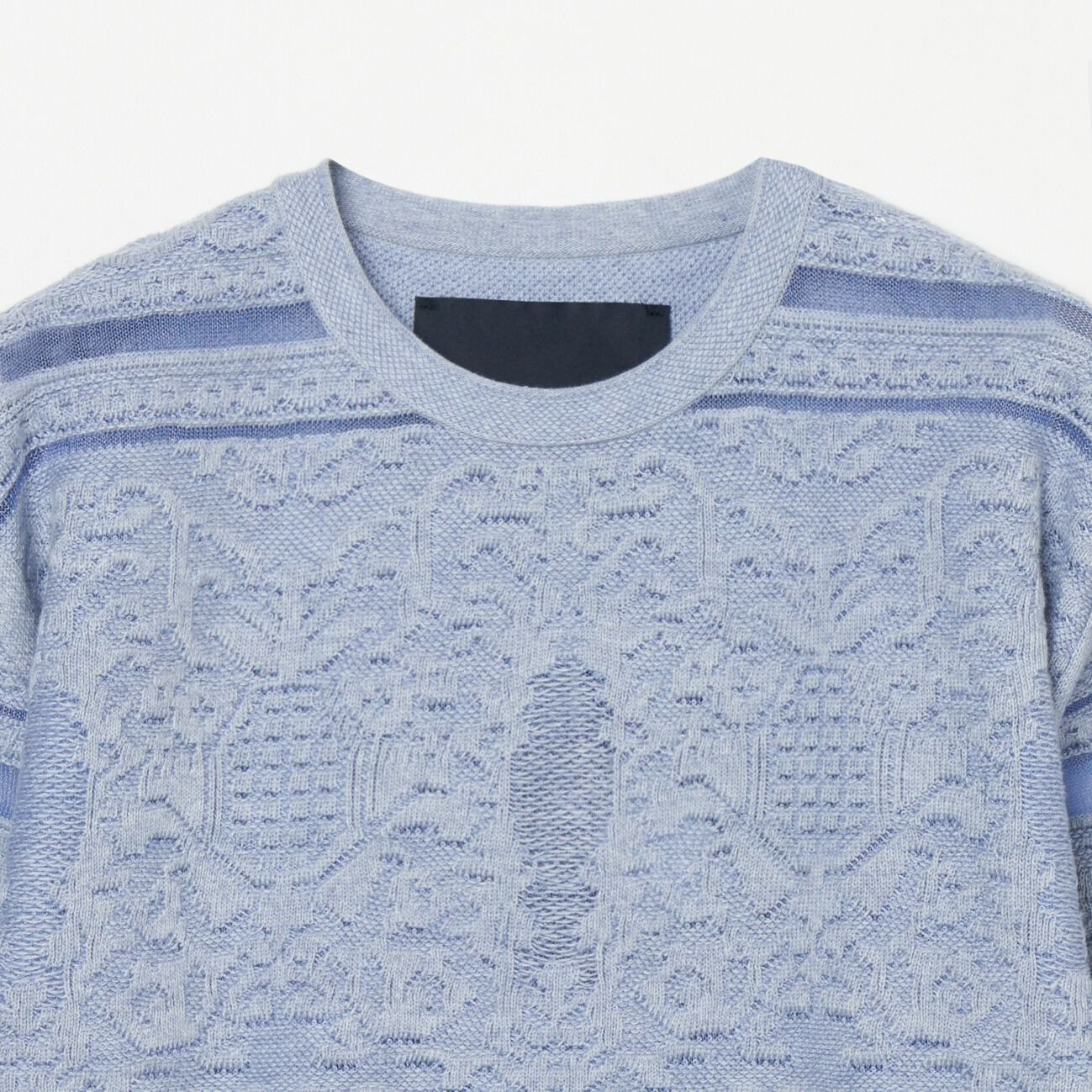  「boussole LACE JACQUARD SHORT SLEEVE」|Tシャツ・カットソー|