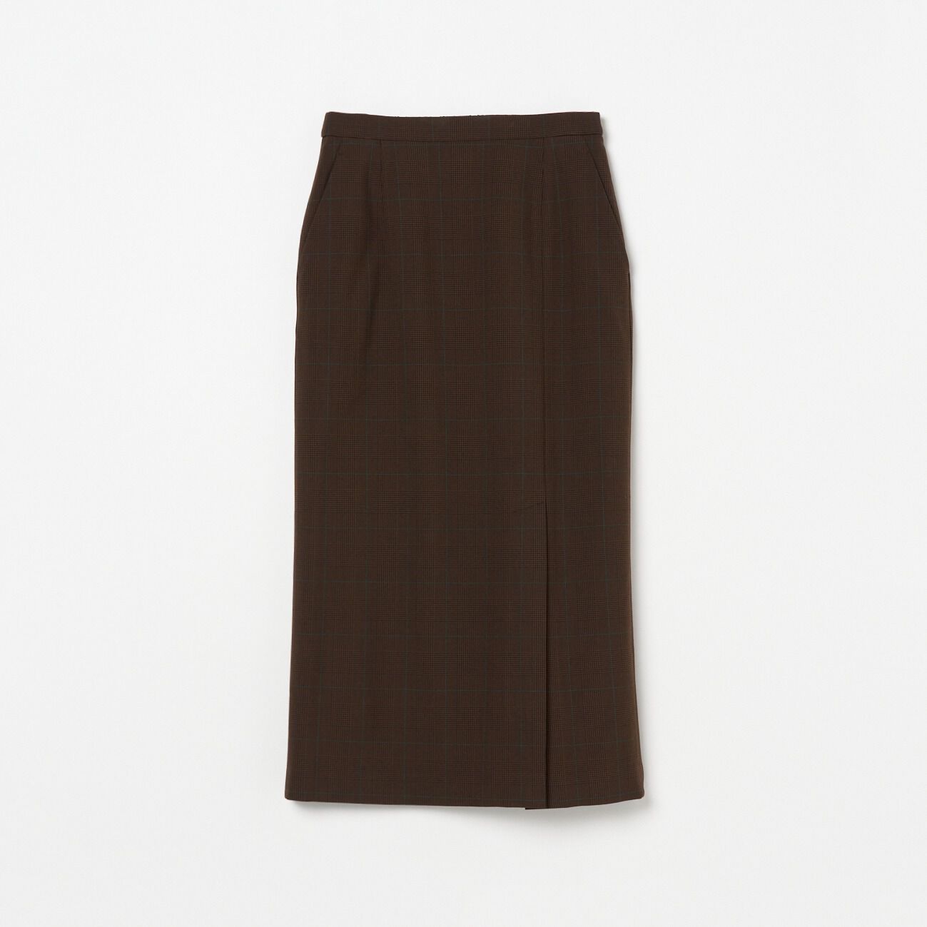 HELIOPOLE「HELIOPOLE CHECK I LINE SKIRT」|スカート|ブラウン系