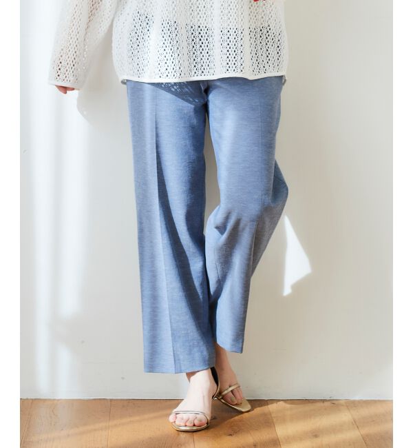 le.coeur blanc「シェルタリングセンタープレスパンツ」|その他|ブルー
