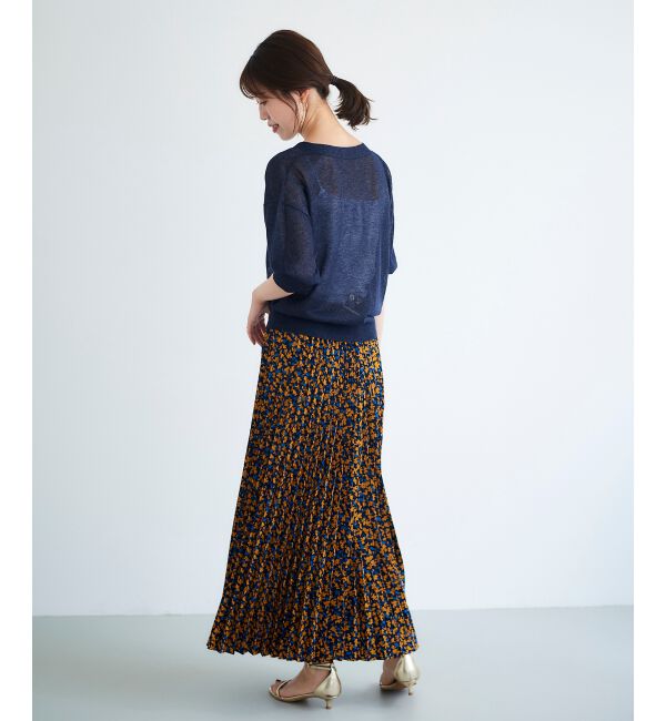 le.coeur blanc「フラワープリーツスカート」|スカート|