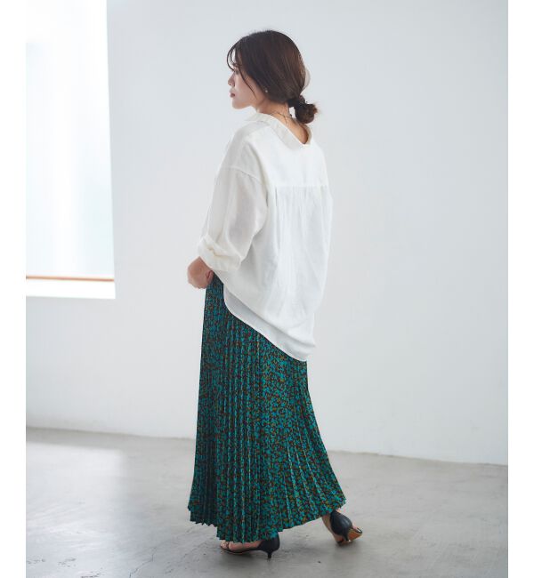 le.coeur blanc「フラワープリーツスカート」|スカート|