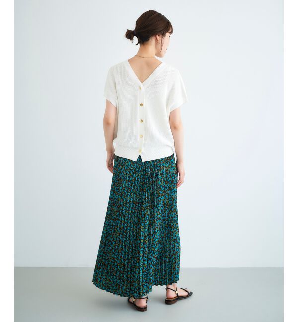 le.coeur blanc「フラワープリーツスカート」|スカート|