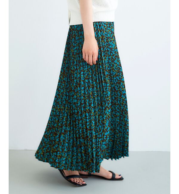 le.coeur blanc「フラワープリーツスカート」|スカート|