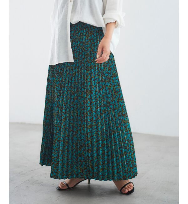 le.coeur blanc「フラワープリーツスカート」|スカート|