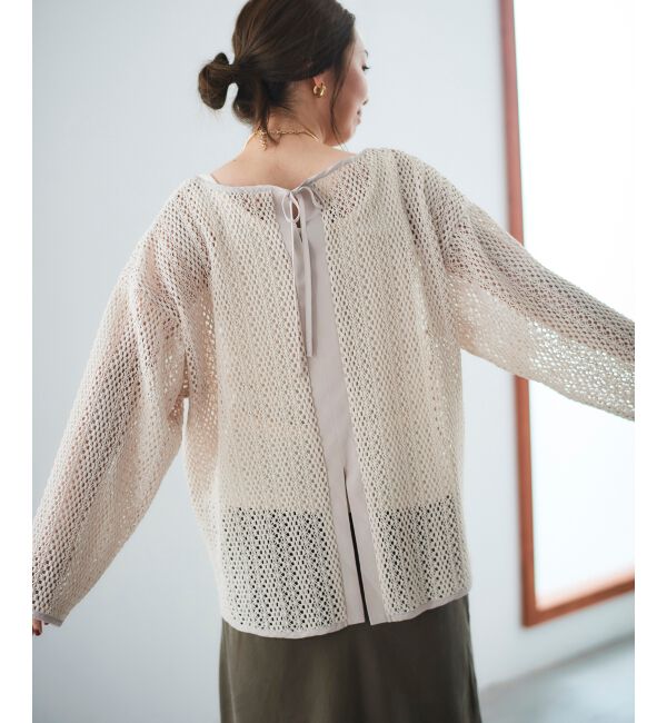 le.coeur blanc「クロシェ風レースプルオーバー」|プルオーバー|