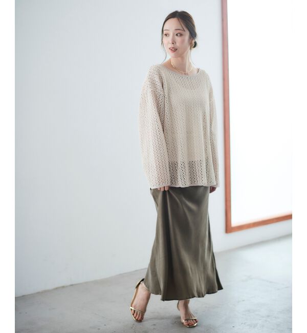 le.coeur blanc「クロシェ風レースプルオーバー」|プルオーバー|