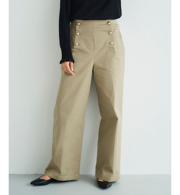 le.coeur blanc「マリンワイドパンツ」|その他|ベージュ