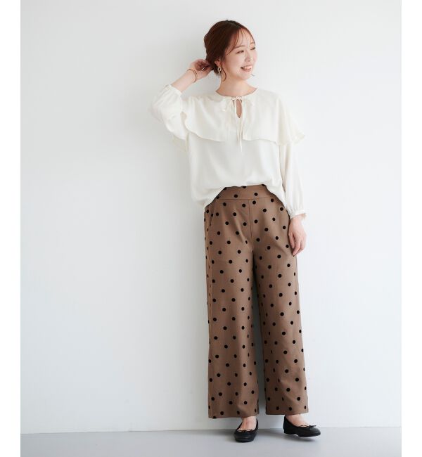 le.coeur blanc「ケープフリルブラウス」|シャツ・ブラウス|