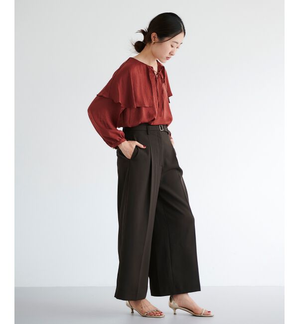 le.coeur blanc「ケープフリルブラウス」|シャツ・ブラウス|