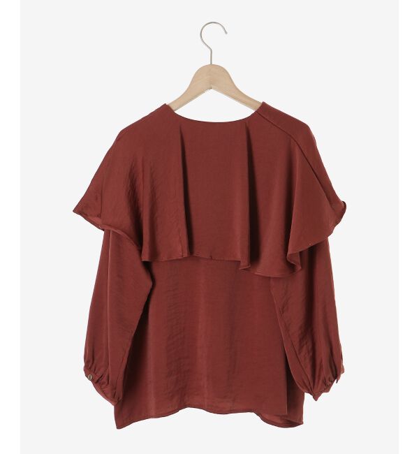 le.coeur blanc「ケープフリルブラウス」|シャツ・ブラウス|