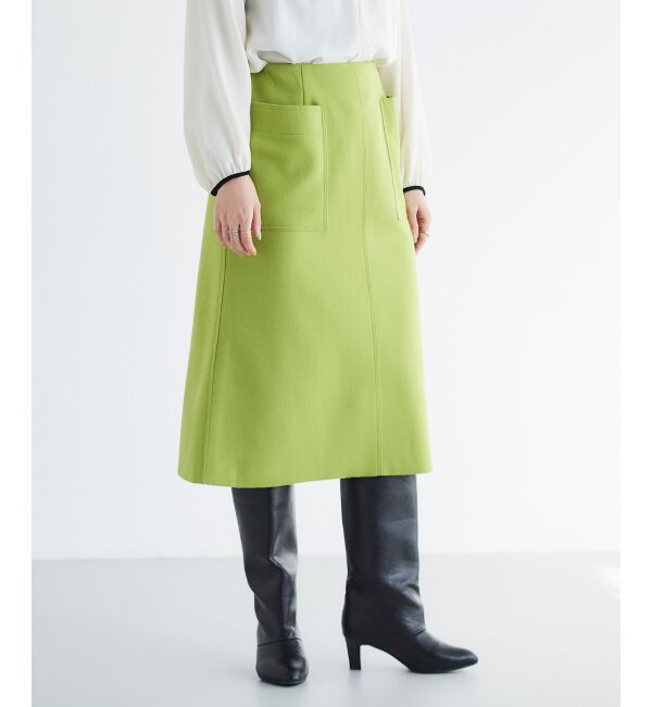 le.coeur blanc「ジャージーメルトントラペーズスカート」|スカート|