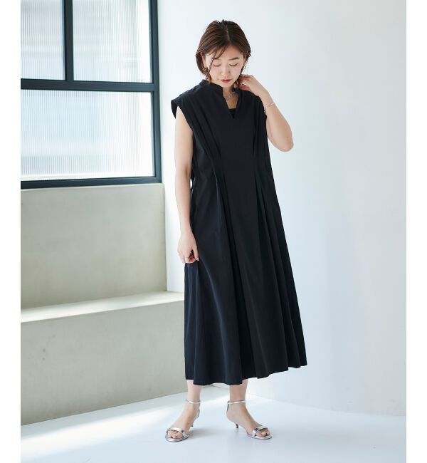 le.coeur blanc「《手洗い可能》ウエストタックワンピース」|ワンピース|