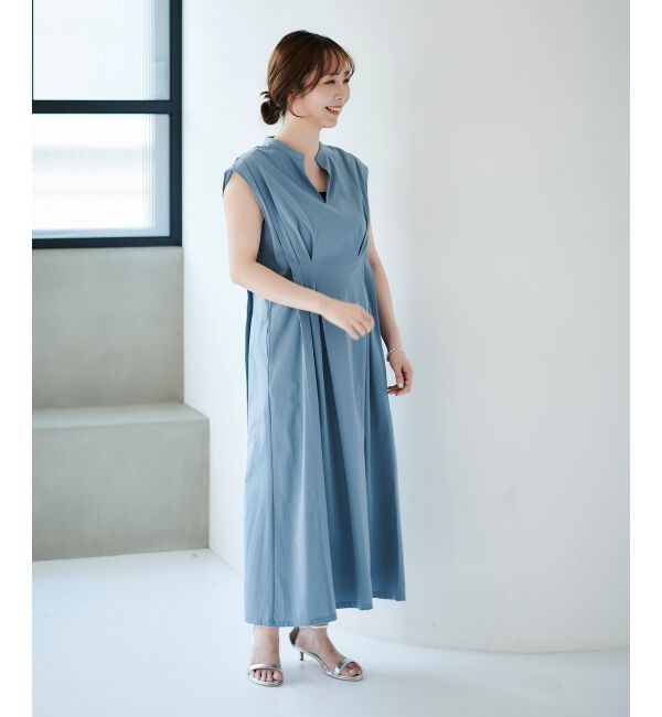 le.coeur blanc「《手洗い可能》ウエストタックワンピース」|ワンピース|