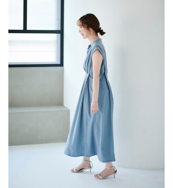 le.coeur blanc「《手洗い可能》ウエストタックワンピース」|ワンピース|